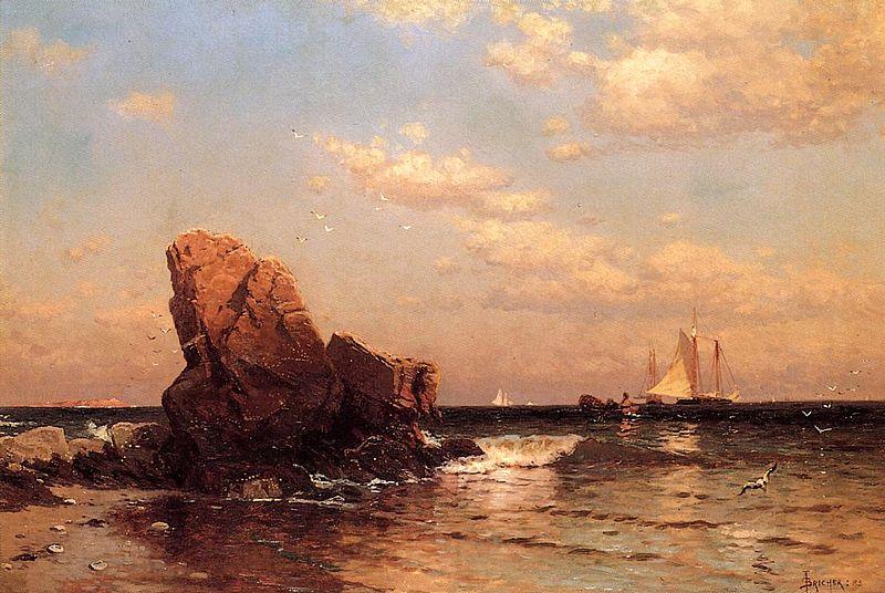 Alfred Thompson Bricher By the Shore Germany oil painting art